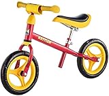 Kettler Laufrad Speedy 2.0 – das verstellbare Lauflernrad – Kinderlaufrad mit Reifengröße: 10 Zoll – stabiles & sicheres Laufrad ab 2 Jahren – rot & gelb