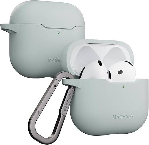 Miniatura 20 de MAGEASY Funda diseñada para estuche de AirPods Pro 3 - Funda protectora a prueba de golpes para AirPods Pro 3, resistente a las manchas, suave y