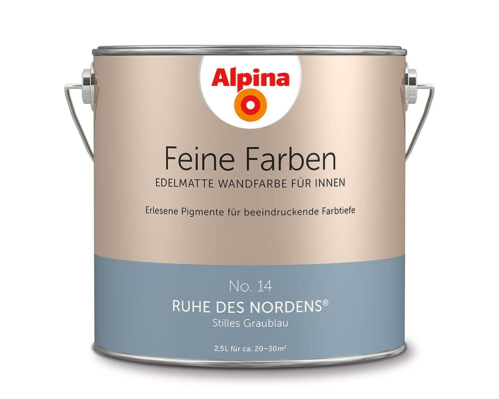 Alpina Feine Farben – No. 14 Ruhe des Nordens® – edelmatte Innenfarbe (2,5 Liter)