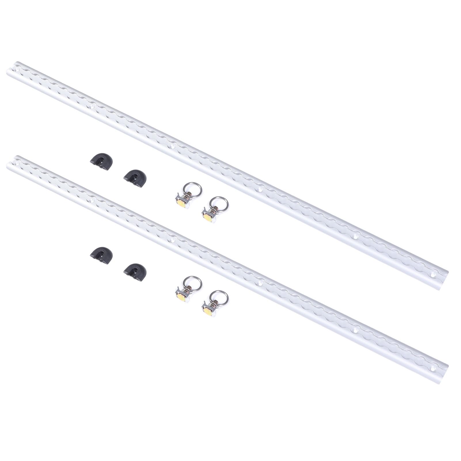 Bewinner Aluminiowy Zestaw do Mocowania Gąsienic L, 2 Sztuki Szyn (SILVER)