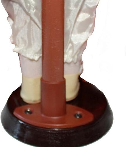 Miniatura 3 de Unknown - Miniaturas de porcelana elegantes de 12 pulgadas, pelo de niña, sombrero, bolso, zapatos, vestido y soporte de exhibición, color rojo