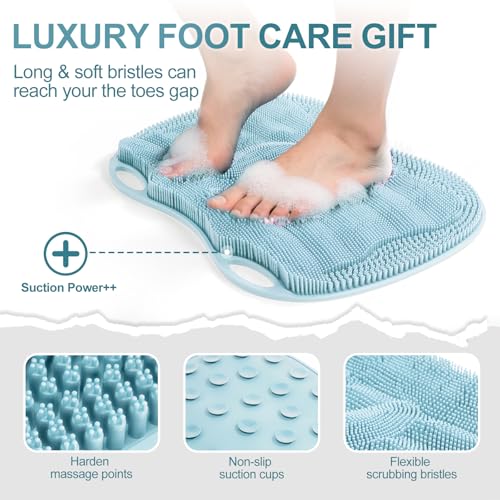Alfombrilla Exfoliante para Pies 2 Unidades Azul miniatura 4