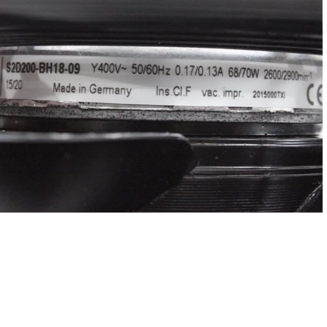 Wentylator chłodzący S2D200-BH18-09 400 V 0,17/0,13 A 68/70 W, 2600/2900 obr./min, 200 mm