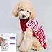 Bolbove Pet Red Snowflake Turtleneck Sweater for Small Dogs & Cats Knitwear (Medium)