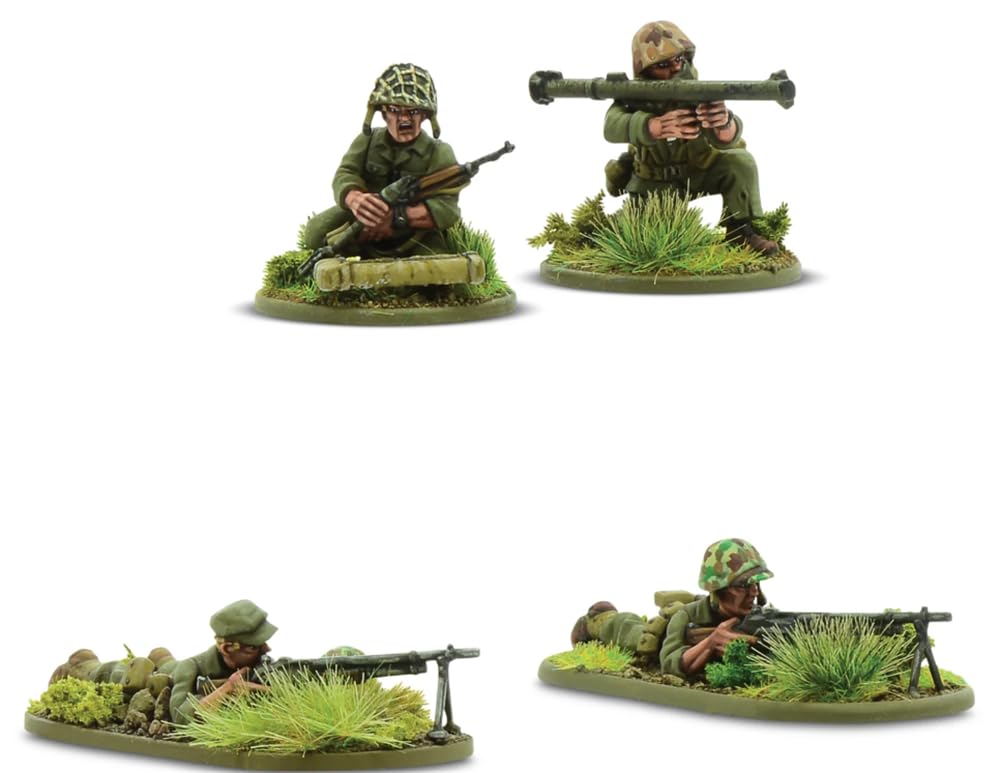 Warlord Games German Heer Support Group – Miniature in metallo in scala 28 mm per Bolt Action miniature altamente dettagliate della seconda guerra mondiale per Wargaming da tavolo