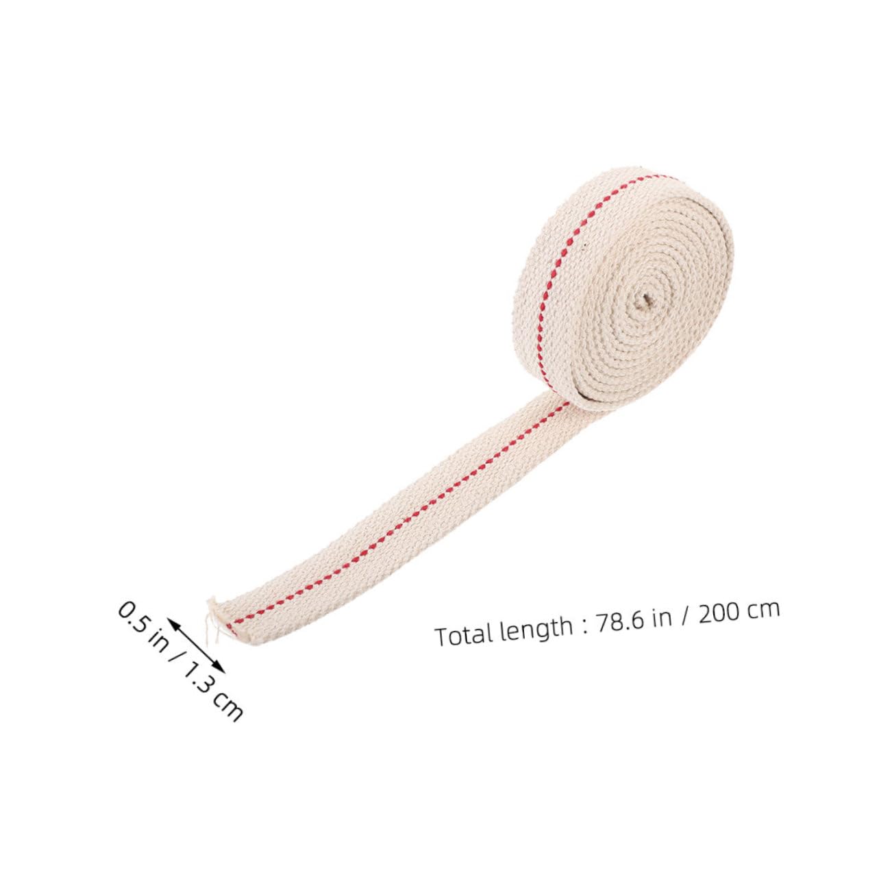 HOOTNEE 1 roll Cotton Wick for Kerosene Lamps Feet Long Stable Flame Easy to Replace and Repair Essential Accessory for DIY Lanterns and Home Emergency Lighting