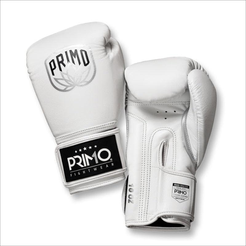 Primo Emblem 2.0 White Seraph Boxhandschuhe - Echtes Leder - Weiß - 12 oz