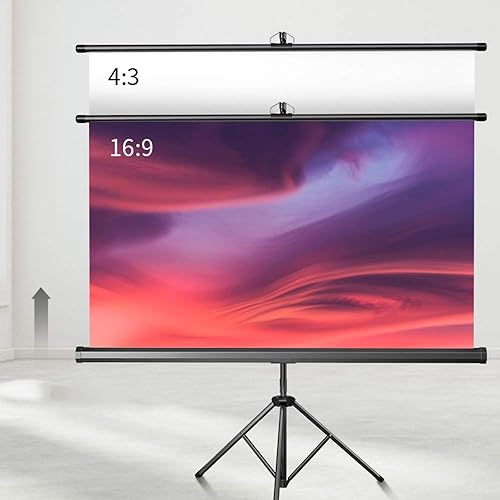 Miniatura 2 de Projector Screen, Projector Screen, 431610169 60" Projection Screen with Stand for Classroom Office Apartments Small Rooms