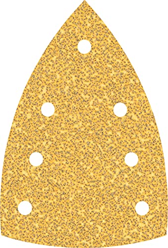 Bosch 10x Feuilles abrasives EXPERT C470 à 7 trous (pour Peinture sur bois, Bois dur, Ø 100x150 mm, Grain 40, Professional Accessoire Ponceuse Multi)
