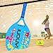 IANONI Beach Tennis Racket Carbon Paddle Fiber Grit Face with EVA Memory Foam Core Beach Tennis Raquet (Blue)