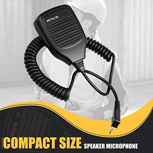 Retevis Shoulder Speaker Mic 2 Pin Walkie Talkie Speaker Microphone Compatible With Retevis H-777 Rt21 Rt22 Rt68 Rt86 Rt85 Rt22S Rt19 Rt17 Baofeng Uv-5R Uv-82 888S Arcshell Ar-5 2 Way Radio(1 Pack) #TOP4