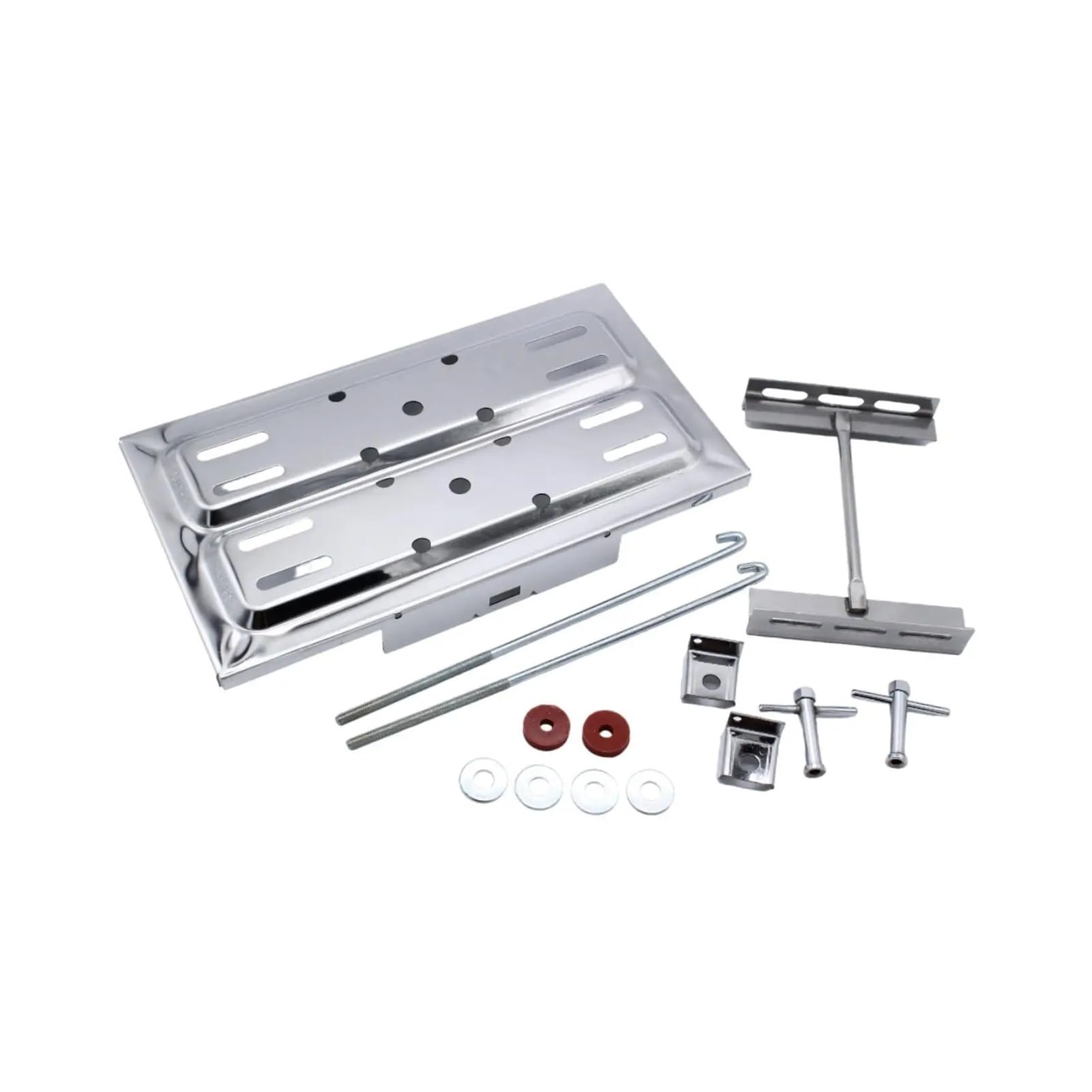 Generic Stainless Steel Tray Holder Sturdy High Heavy Duty Easy to Install Accessories Utility Hold Down Kit