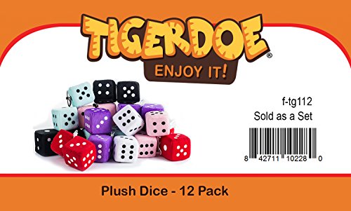 50S Party Decorations - Hanging Dice For 50'S Parties 12 Plush Accessories By Tigerdoe #TOP5