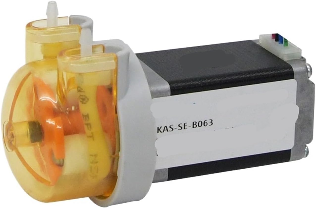12V/24V KAS Small Peristaltic Dosing Water Pump with Stepper Motor, 3 Rotors Silicone/BPT Tube