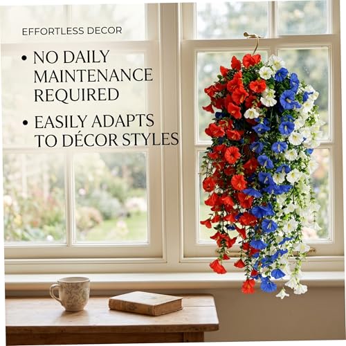 Fleurs artificielles suspendues extérieur résistantes soleil x2