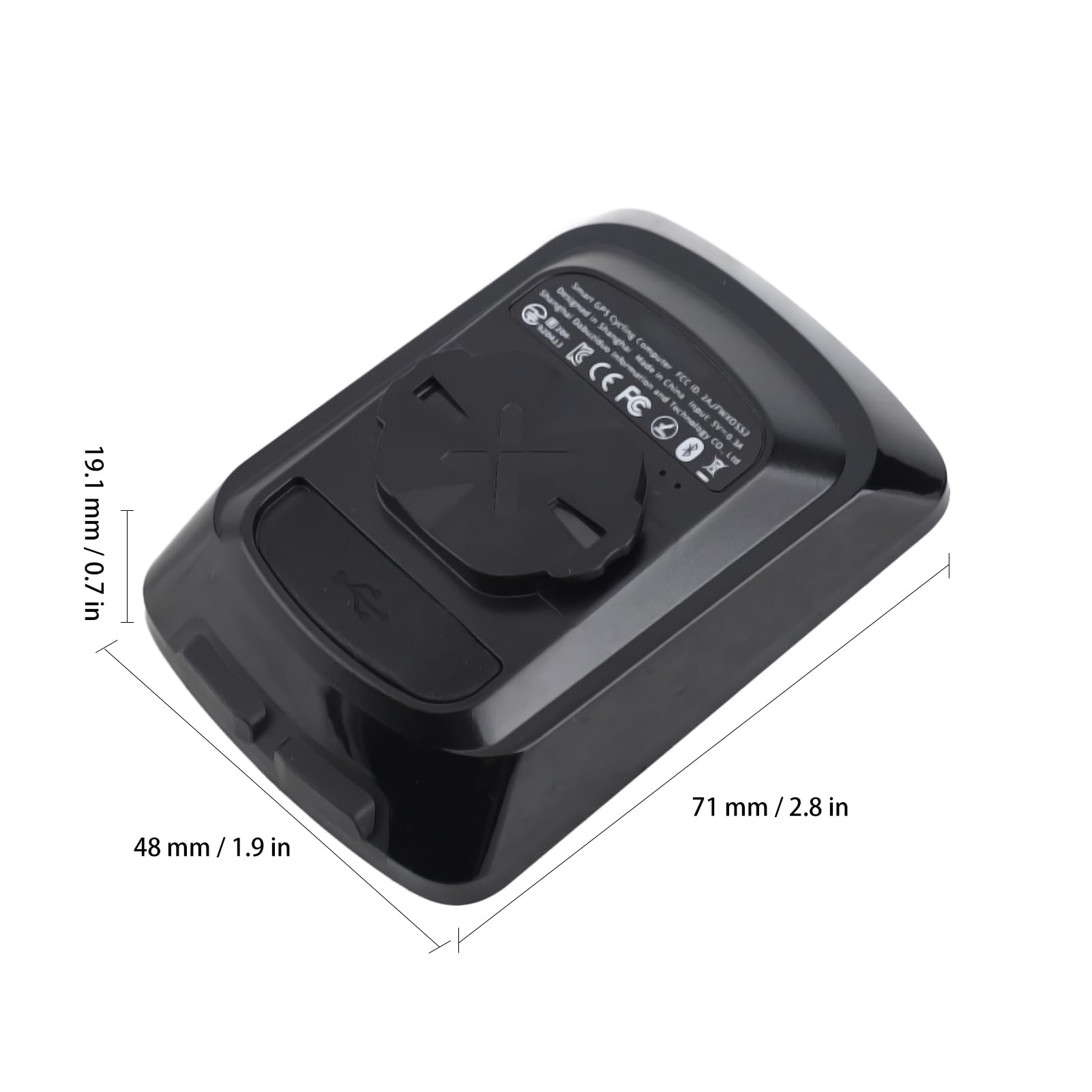 Ciclocomputer GPS wireless BuyWeek, impermeabile IPX7, contachilometri, trasmissione +, display LCD 2,2 pollici con retroilluminazione automatica, ricarica di tipo C