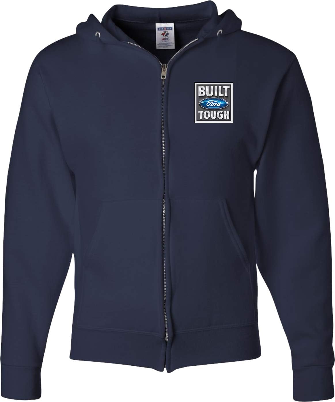 Buy Cool Shirts Built Ford Tough Full Zip Hoodie Pocket Print
