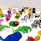 JZK 32x Abnehmbar klein Radiergummi Mini Tier Radiergummi Satz Kinder Spielzeug Geschenk für Geburtstag Party Festival Büro Schule Schreibwaren