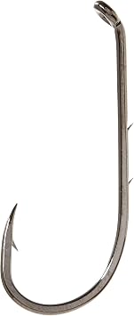 Gamakatsu 05412 High Carbon Steel Bait holder Hook with Barbed Shank, 7-Pack, Silver Finish
