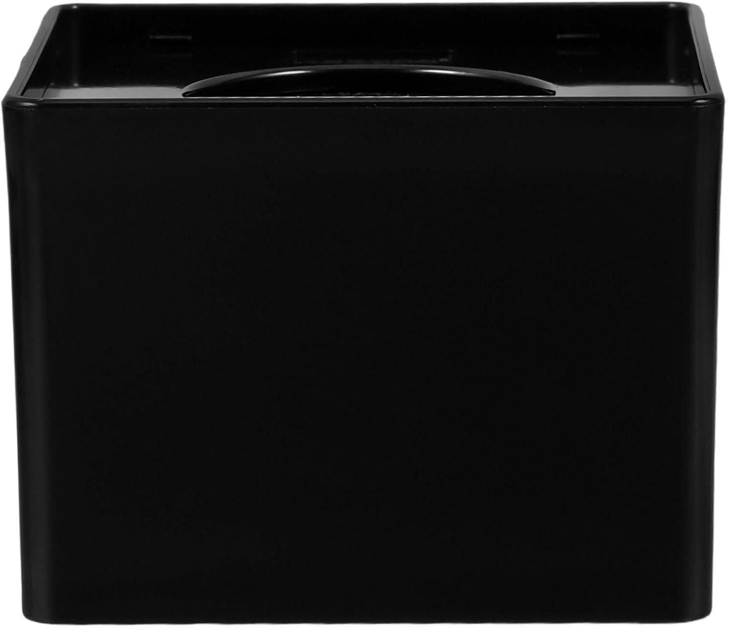 Black ABS Microphone Logo Station for Interview and Online Meeting