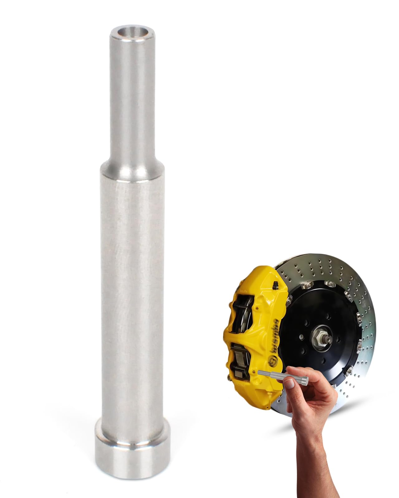 Brake Caliper Pad Pin Punch/Removal Tool, Compatible with Brembo, ARacing Brand Caliper Pins - Caliper Pin Removal Tool, Caliper Pad Pin Removal Tool Punch 0.15 Inch Punch Inner Diameter