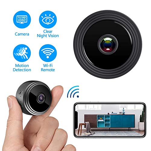 Lovskoo Security Cameras Wireless Outdoor And Indoor, Micro Cam Cameras For Home Security Wifi Camera With Night Vision, 150° Viewing Angle, 6 Ir Led Lights, Cool Stuff Gift For Men Women (Black) #TOP5