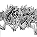 Hangnuo 100 PCS Origami Paper Cranes Glitter Silver, Folded DIY Japanese Crane Mobile String Garland for Wedding Party Backdrop Home Decoration
