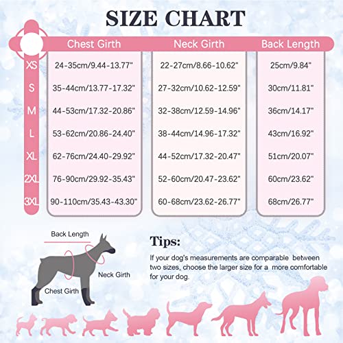 Kuoser Dog Winter Coat, Reversible Dog Jacket, Warm Dog Coat British Style Puppy Cold Weather Coat, Windproof Dog Clothes Dog Vest For Small Medium And Large Dogs Pink 2Xl #TOP1