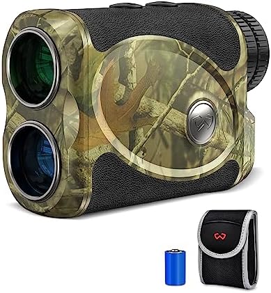 Wosports Hunting Range Finder, Archery Rangefinder for Bow Hunting with Flagpole Lock - Ranging - Speed and Scan