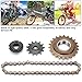 Alomejor Sprocket Chain Set, 22T Tooth Rear Freewheel + 38 Links Chain + 13T Tooth Sprocket Set for Modifying Your