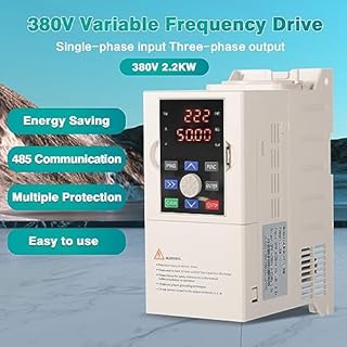 Jadeshay Inverter per Motori Trifase Convertitore di Frequenza Trifase Regolatore di velocità VFD Ingresso 380V Uscita 380V Trifase per 4KW Regolatore di velocità Motore