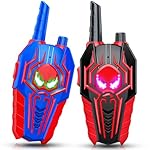 Toyokid Walkie Talkie Niños, Juguetes Niños 3 4 5 ...: 【Cool Appearance】Nuestros walkie talkies para niños están diseñados para las pequeñas manos de 3-10 años de edad. El tamaño mejorado y diseño ergonómico es fácil para los niños a sostener y jugar. Con un peso de sólo 70 gramos, es ligero y de aspecto...