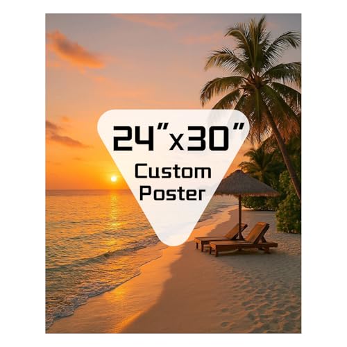 ZXDZSM Personalized Custom Canvas Poster(Unframe,24"X30"): Upload Your Image/Photo - Custom