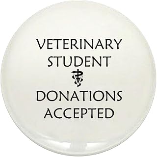 CafePress Vet Student Donations Accepted 1" Round Mini Button