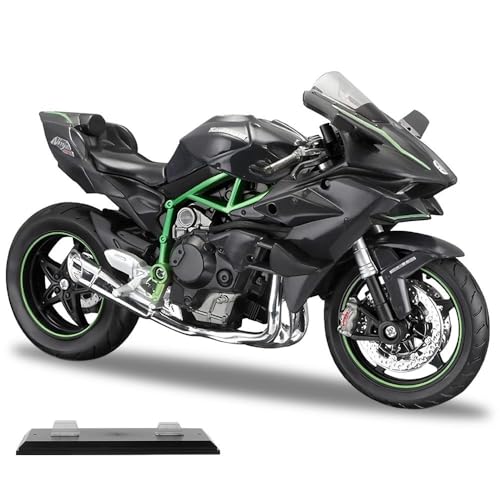 Image of XEERUN 1:12 Motorcycle Model, Diecast Motorcycle Model, Mini Motorbike Toy with Suspension and Free Roller, Motorcycles Collection Gift for Adult（with a Base