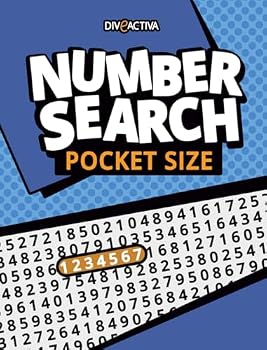 Number Search POCKET SIZE Puzzle Book for Adults: Hidden Numbers. Travel Size Numbers Puzzle Book for Seniors with Solutions