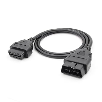 OBD-II OBD2 16 Pin Cable Car Male to Female Extension Cable Diagnostic Extender Cord Adapter 5ft 150cm 1.5M