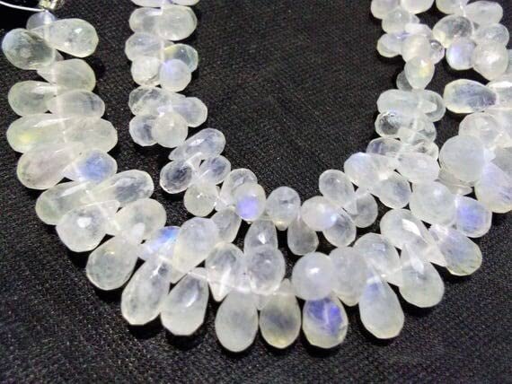 Perles Pierre de Lune LKBEADS Gouttes Facetées Bijoux DIY