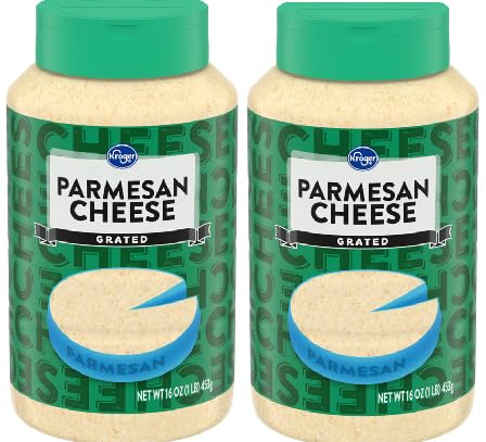 Grated Parmesan Cheese (2 bottles, 16 oz. each)