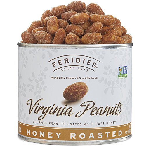 Feridies Super Extra Large Honey Roasted Virginia Peanuts - 9Oz Vacuum Can #TOP4