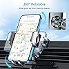 Blukar Porta Cellulare da Auto, Universale Supporto Cellulare Auto per Presa d'aria con Upgrated Clip e Operare con Una Sola Mano, Supporto Smartphone 360° di Rotazione Compatibile con iPhone/Galaxy