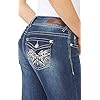 WallFlower Women's Luscious Curvy Bootcut Mid-Rise Bling Insta Stretch Juniors Jeans (Standard and Plus), Twinkle, 11