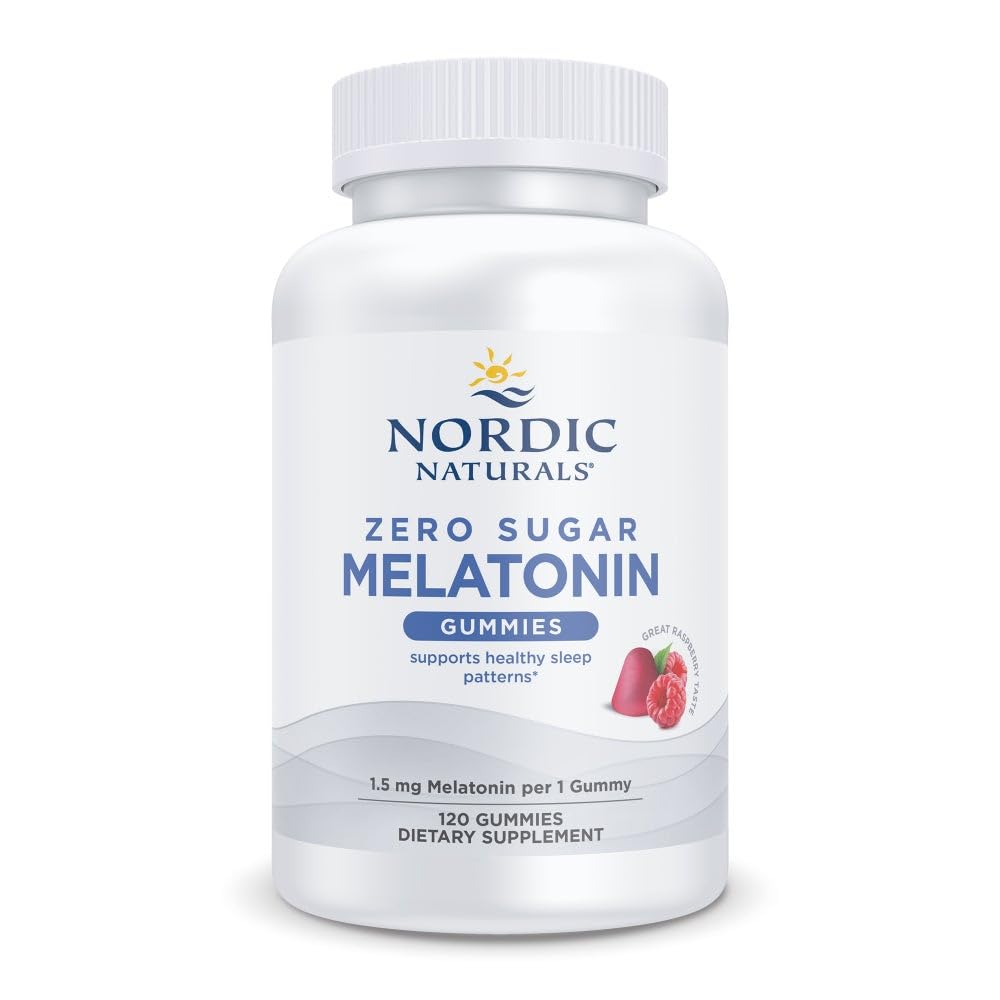 Nordic Naturals Melatonin Gummies, Sugar Free, 1.5mg Raspberry - 60 Count — Amazon image 7