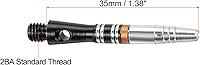Vista 2 de PATIKIL Eje de dardo, rosca, tallos de dardos de aluminio para punta de acero