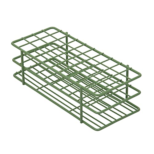 Étagère pour tubes à essai 13-16 mm Bel-Art F18754-0000 verte à 40 emplacements