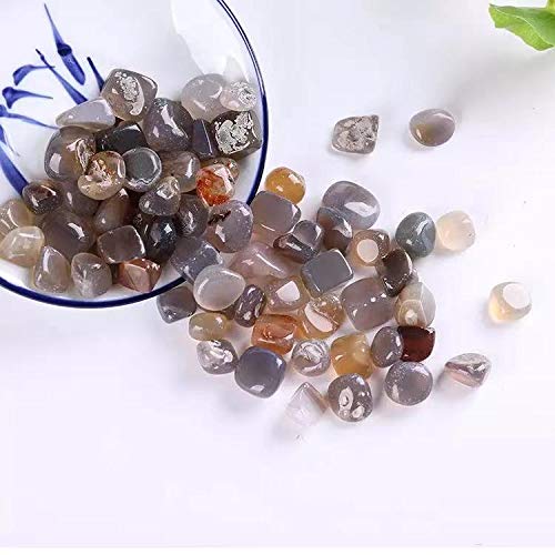 Raumdekoration 9mm-12mm 100g Natürlicher Edelstein Kies Kristall Trommelstein Achat Trommelstein for Fenghshui