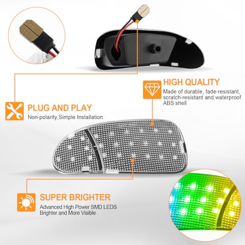 Luz LED RGB de Cortesía para Puerta Interior Ford F150 1997-2003 miniatura 5