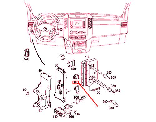 MB SPRINTER 906 Startmotorklemme 50 Relais A0009828123 : Amazon.de 