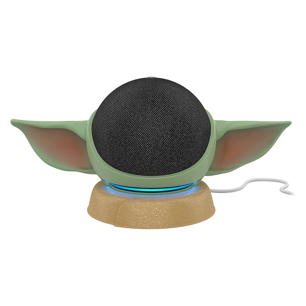 Echo Dot Bundle: Includes Echo Dot (5th Gen, 2022 release) | Charcoal & the Made for Amazon Mandalorian Baby Grogu Stand