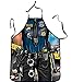 Bilipala Policeman Apron Funny Cooking Apron Creative Kitchen Apron for Man